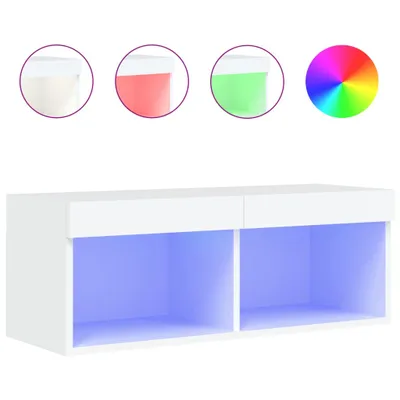 Immagine prodotto di Mobile TV con luci LED bianco 80x30x30 cm