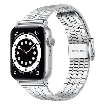 Produktbild von Strap-it Apple Watch Edelstahlarmband (Silber)