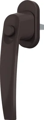 Produktbild von Sicherheits-Fenstergriff Fensterbeschlag mit Druckknopf Kinderschutz Fensterolive Braun RAL 8019