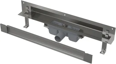 Productafbeelding van Alca douchegoot, inbouwmodel APZ5-TWIN-850, roestvrij staal