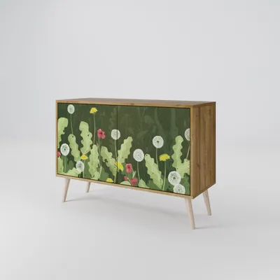 Produktbild von Spacerebels Kommode mit 2 Türen - Sideboard Komodenschrank - Highboard - Kleiderschrank Möbel - Wohnzimmer Schlafzimmer - 57,5×111×42 (HxBxT)