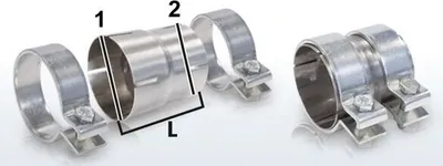 Produktbild von HJS Reduzierrohr Abgasanlage 90 60 5535 90mm Edelstahl