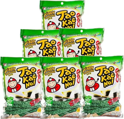 Produktbild von Tao Kae Noi Algensnack original GRÜN 6x32g