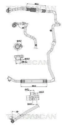 Produktbild von TRISCAN Hochdruckleitung und Niederdruckleitung Klimaanlage 9010 29101 für VW TIGUAN (5N)
