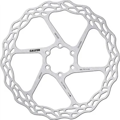 Produktbild von Galfer DB103W Fixed Wave Disc – 180 mm Bremse 6 Löcher Silber DB103W