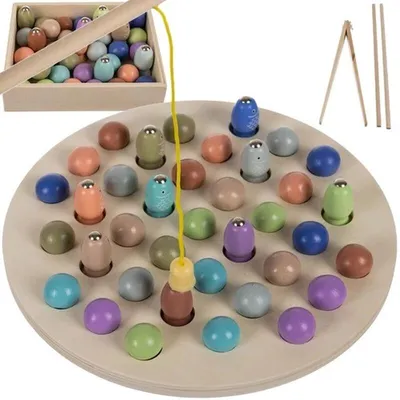 Produktbild von Holzspielzeug für Kinder – Fische mit Magneten fangen