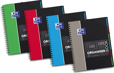 Produktbild von Oxford Studium Collegeblock ´ORGANISERBOOK´, A4+, kariert - 1 Stück