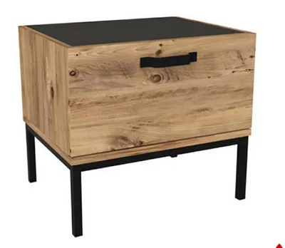 Produktbild von Nachttisch Holz Tisch Nachttische Möbel Weiß Beistelltisch Nachtkonsole