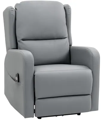 Produktbild von HOMCOM Relaxsessel Elektrisch Fernsehsessel mit 3D Knetmassage, Ledermischung