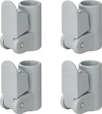 Immagine prodotto di Morsetto di regolazione del palo della tenda con bloccaggio rapido 25-28 mm - set di 4 pezzi