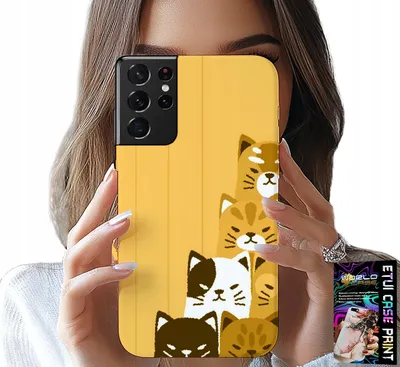 Obrázek produktu pro ETUI PRO SAMSUNG GALAXY S21 Ultra - LOVE CAT, CAT DESIGN, CASE + FILE