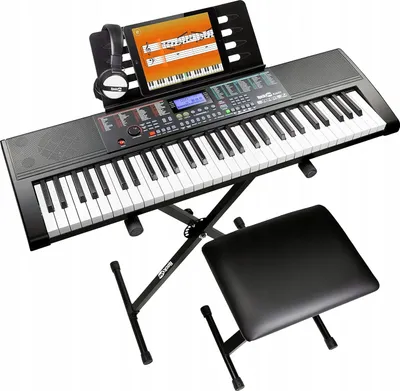 Image de RockJam RJ660-SK : ensemble clavier 61 touches avec siège
