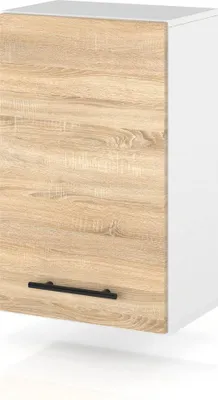Zdjęcie produktu dla Szafka Kuchenna Wisząca Modułowa Drewniana Uchwyty 40Cm Spremium Dąb Sonoma