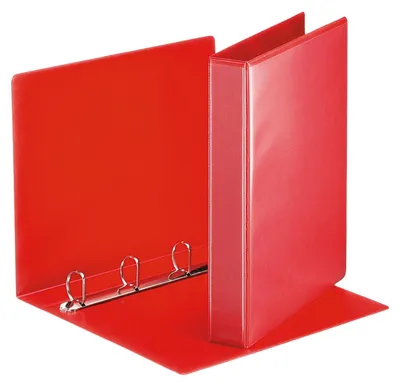 Obrázek produktu pro Esselte 49713 Ringbuch Präsentation, mit Taschen, A4, PP, 4 Ringe, 30 mm, rot