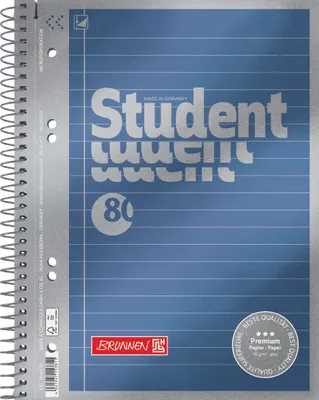 Immagine prodotto di BRUNNEN, blocco per appunti per studenti, , colore blu – confezione vantaggiosa da 5 pezzi