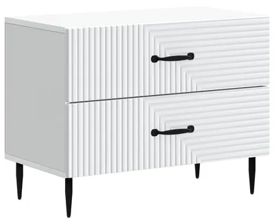 Obrázok produktu pre Nočný stolík Biela 62 x 34,5 x 47,5 cm Kompozitné drevo
