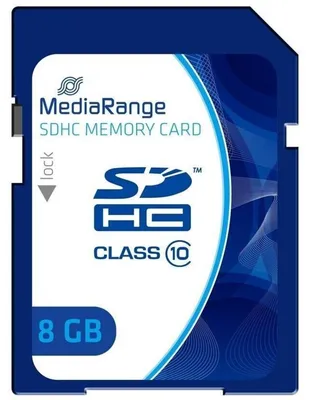 Produktbild von MediaRange SD Card  8GB SDHC CL.10