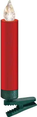 Immagine prodotto di Krinner SuperLight, catene luminose, rosse, grado di protezione IP44, struttura robusta, 12 lampadine, tecnologia LED