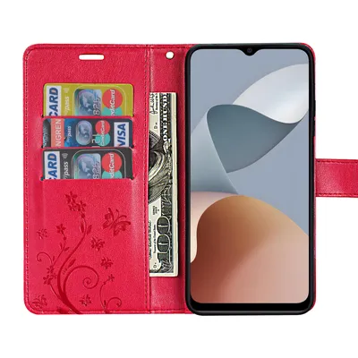 Produktbild von Hülle für ZTE Blade A54 Handy Tasche Handyhülle Wallet Case Klapphülle Flip Case Rot