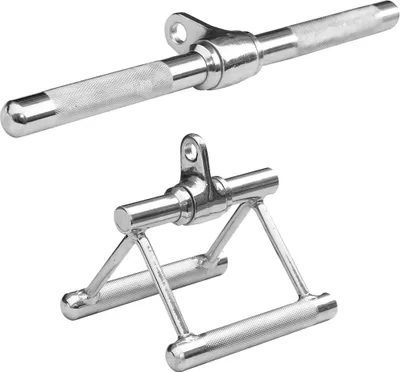 Produktbild von Sporttrend 24 - Seilzug Set Parallelgriff mit Gelenk + Bizeps Trizeps Stange