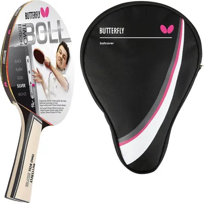 Produktbild von Butterfly 1x Timo Boll Silber 85015 Tischtennisschläger + Tischtennishülle Drive Case