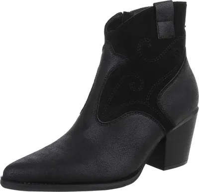 Produktbild von Ital-Design Damen Stiefeletten Leicht gefüttert Wildlederoptik, Lederoptik Western- & Bikerboots 90110089 Schwarz Gr.  38