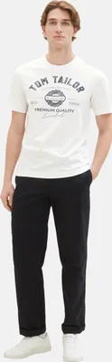 Produktbild von Tom Tailor T-Shirt Kurzarmshirt mit Rundhalsausschnitt und Logoprint