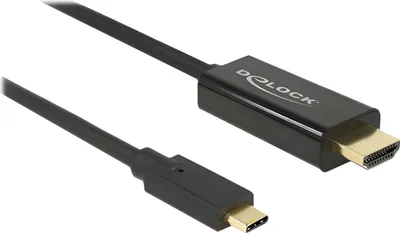 Immagine prodotto di DELOCK Cavo USB C -> HDMI-A 4K 60Hz St/St 1,00m sw
