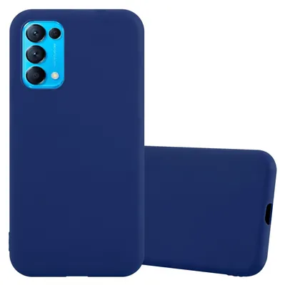 Produktbild von Cadorabo Hülle für Oppo FIND X3 LITE Schutzhülle in Blau Handyhülle TPU Silikon Etui Case Cover