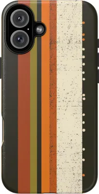 Produktbild von Retro-Streifen und Punkte – Hülle Kompatibel mit iPhone 16 Plus