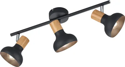 Obrázek produktu pro Trojitý stropní reflektor černý pohyblivý 3xE14 10W Latika RL