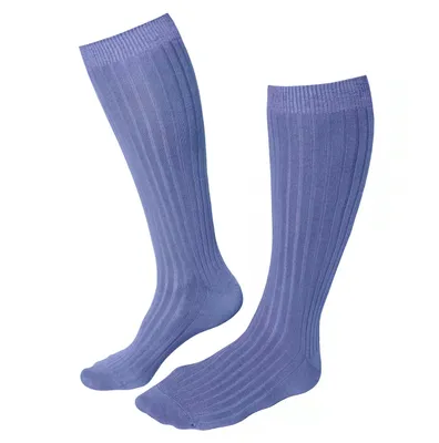 Produktbild von Damen Kniestrümpfe aus Baumwolle Rippe Baja Blue Größe 35-38