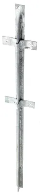 Produktbild von Alberts Zaunpfosten | aus T-Profil | feuerverzinkt | 40 x 40 x 1200 mm