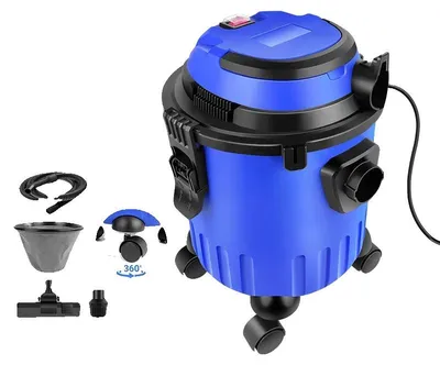 Immagine prodotto di Aspirapolvere asciutto/umido, 2000 W, capacità 15 litri, 220-240 V, cavo di alimentazione da 5 metri, potenza di aspirazione 19 kPa