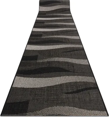 Produktbild von Läufer SIZAL FLOORLUX Modell 20212 black / silver 80 cm beige 80x200 cm