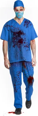Produktbild von Horror Chirurg Kostüm - Halloween Arzt Kostüm Größe: S-M