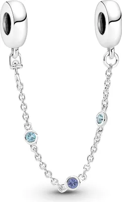 Produktbild von PANDORA Komfortkette Drei Blaue Steine, 925er Silber, Kristalle
