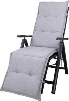 A light gray recliner cushion is shown against a white background.