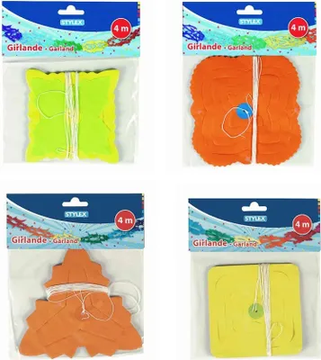 Image de STYLEX Guirlande - colorée - 4 m - 4 fois assortie