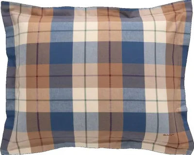 Produktbild von GANT Flannel Check Kissenbezug einzeln Farbe Deep Blue Größe 40x80