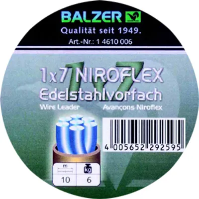 Produktbild von Balzer Edelstahlvorfach 1 x 7 Spule 9 kg