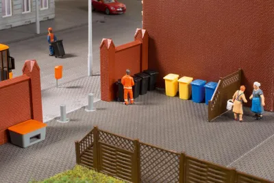 Produktbild von Auhagen 41649 H0 Mülltonnen mit Zubehör