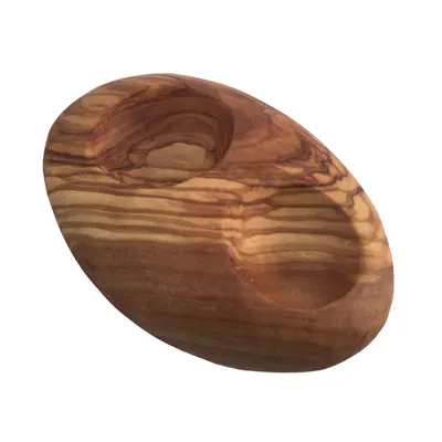 Image de Coquetier Porte-œufs "Stone" en bois d'olivier