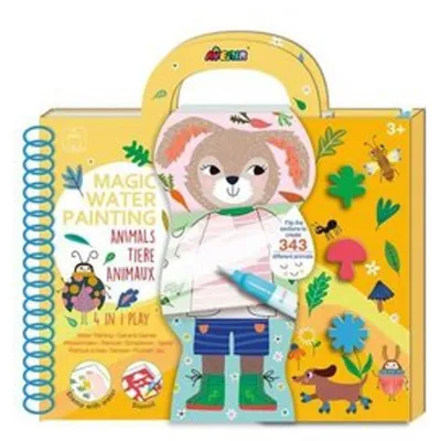 Produktbild von Ausmalspiel Waldtiere 4in1 Kreativ-Set Avenir 6301896 für Kinder ab 3 Jahren