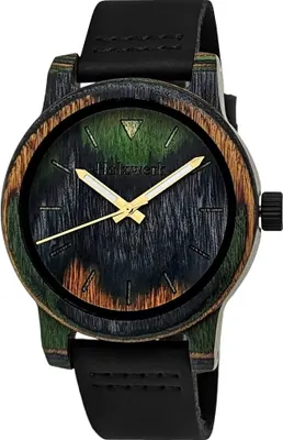 Produktbild von Holzwerk WISSMAR Damen & Herren Holz Uhr, Tarn Farben, braun, oliv, schwarz