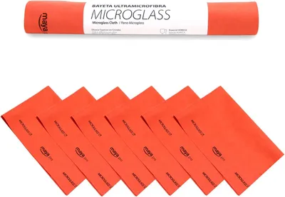 Obrázok produktu pre Utierka na riad 6 ks, červená, 100% mikrovlákno, pre riad