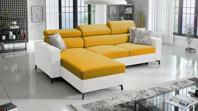 Produktbild von Ecksofa Beth I Mini mit Schlaffunktion und Stauraum für Bettzeug für das Moderne Wohnzimmer
