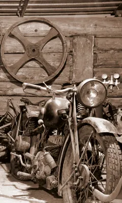 Produktbild von Fototapete - Vintage Garage 150x250cm - Vliestapete
