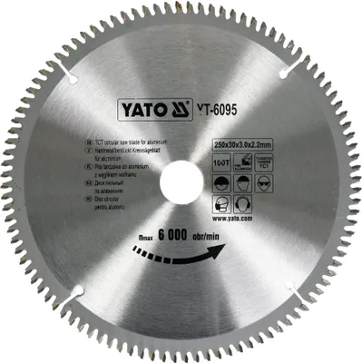 Immagine prodotto di Lama in metallo duro per alluminio 250x30mm 100Z