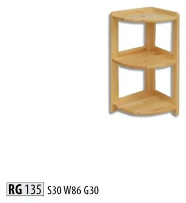 Immagine prodotto di Scaffale angolare Scaffali in legno massiccio Armadio portaoggetti Mobili solidi 30x30x86cm Nuovo